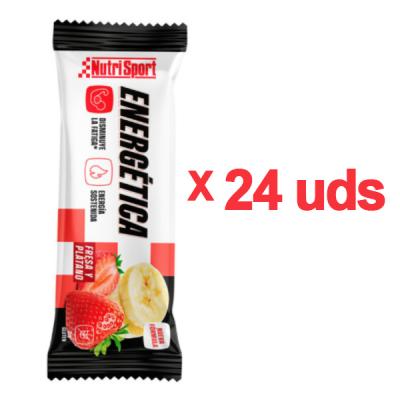 BARRITA ENERGETICA FRESA-PLATANO CAJA (24 UDS x 44G)