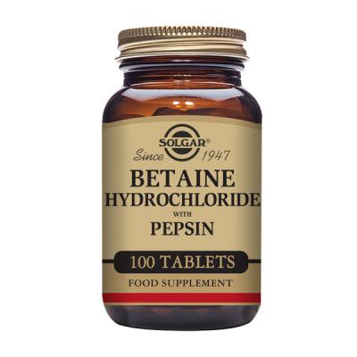 BETAINA CLORHIDRATO CON PEPSINA (100 COMPRIMIDOS) 