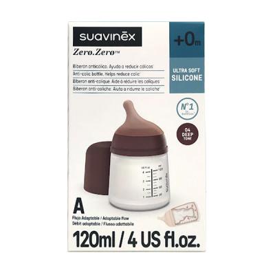BIBERON ZERO ZERO SILICONA +0M TONO DEEP (120ML)