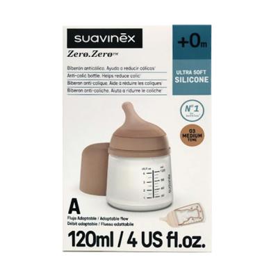 BIBERON ZERO ZERO SILICONA +0M TONO MEDIUM (120ML)