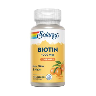 Biotin 1000mcg (100 COMP. SUBLINGUALES SABOR NARANJA)