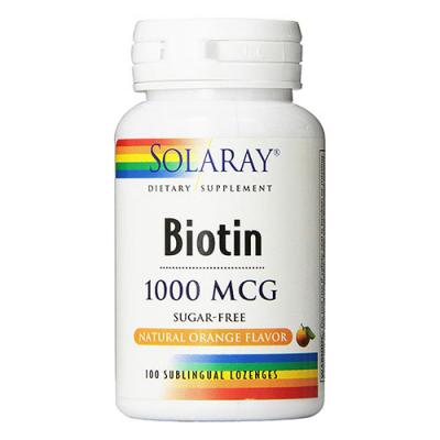 Biotin 1000mcg (100 COMP. SUBLINGUALES SABOR NARANJA)
