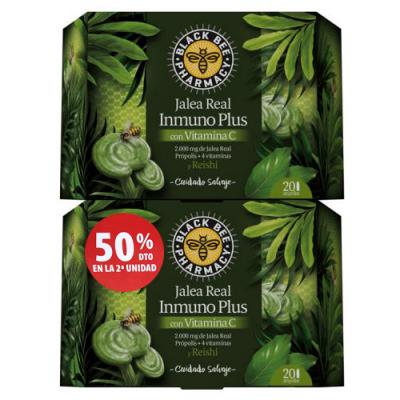 PACK IMMUNO PLUS JALEA REAL 2.000MG  (2 CAJAS X 20 VIALES)