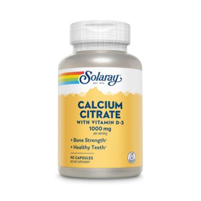 Calcium W/D3 Citrate 1000 Mg.(90 Cápsulas)
