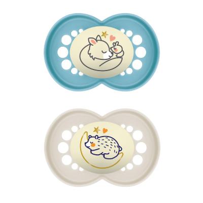 CHUPETE ORIGINAL NIGHT PURE SILICONA +16M NEUTRO (2 UDS)