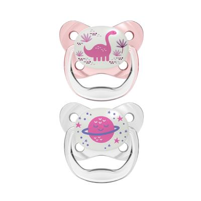 CHUPETE PREVENT NOCTURNO T.3 6-18M COLOR ROSA (2 UNIDADES)