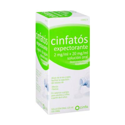 CINFATOS EXPECTORANTE 2mg/ml + 20mg/ml SOLUCION ORAL (1 frasco de 125ml)