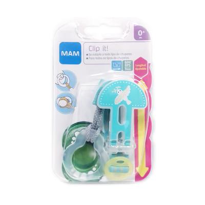 CLIP IT BROCHE PARA CHUPETE verde 0+