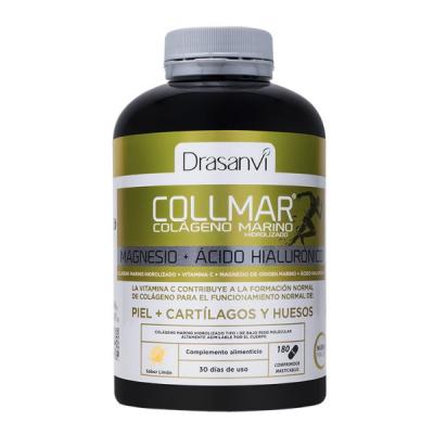 COLLMAR COLÁGENO MARINO MAGNESIO + AC.HIALURÓNICO SABOR LIMÓN  (180 COMP.MASTICABLES)			