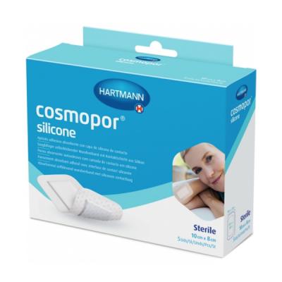 COSMOPOR APOSITO SILICONA 10CM X 8CM (5 UNIDADES)