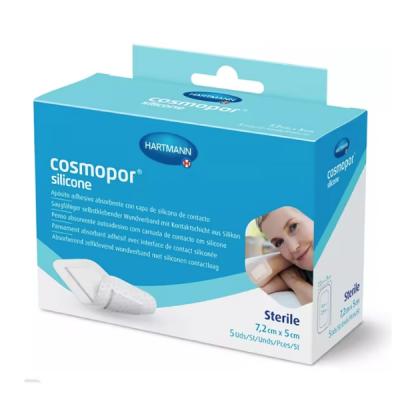 COSMOPOR APÓSITO SILICONA 7.2CM X 5CM (5 UNIDADES)