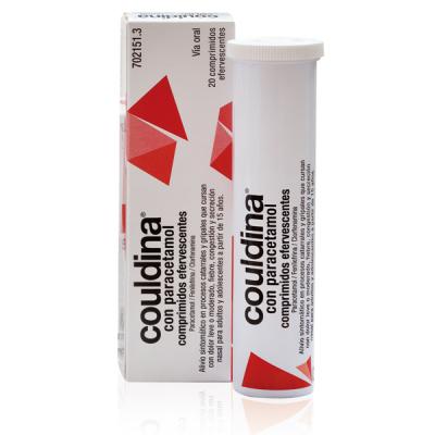 COULDINA CON PARACETAMOL (20 comp. efervescentes)