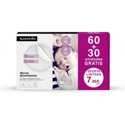 Discos Protegesenos Nature (60uds) + 30 Uds de REGALO!
