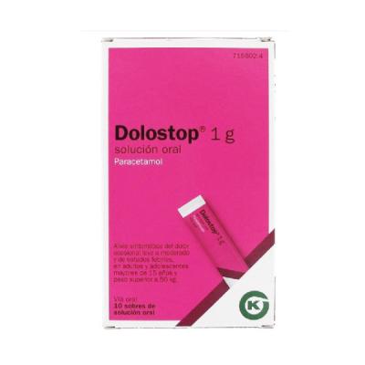 DOLOSTOP 1G SOLUCION ORAL (10 sobres)