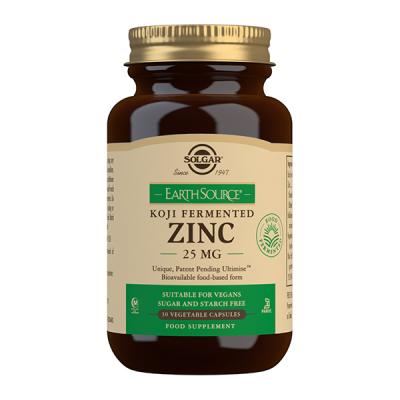Earth Source Koji Zinc 25 mg (30 Cápsulas vegetales)