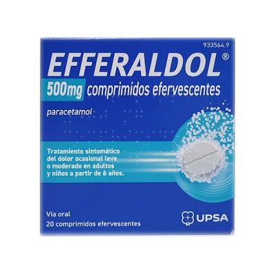 EFFERALDOL 500MG (20 COMPRIMIDOS EFERVESCENTES)