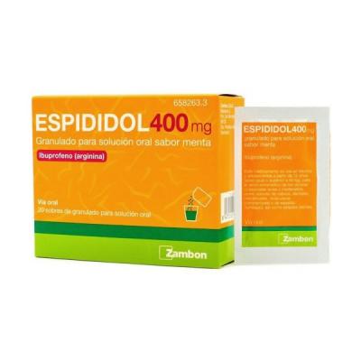 ESPIDIDOL 400mg GRANULADO PARA SOLUCION ORAL SABOR MENTA (20 sobres)