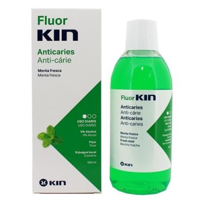 FLUOR KIN ANTICARIES MENTA colutorio (500ml)			