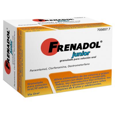 FRENADOL JUNIOR GRANULADO PARA SOLUCION ORAL (10 sobres)