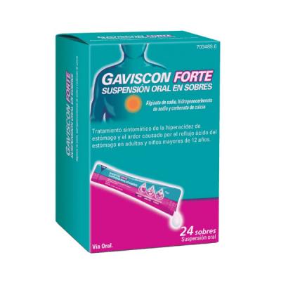 GAVISCON FORTE ORAL (24 sobres x 10ml)