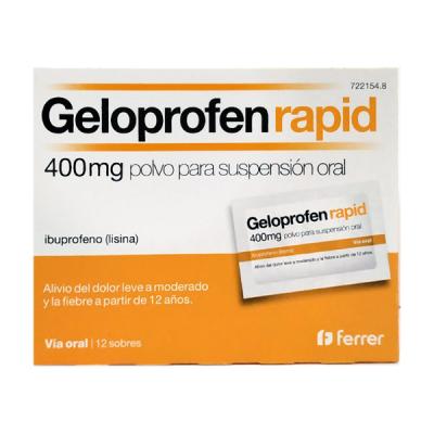 GELOPROFEN RAPID 400MG (12 SOBRES SUSP. ORAL)