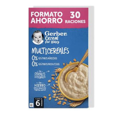 GERBER MULTICEREALES 0% AZÚCARES AÑADIDOS FORMATO AHORRO (510G)