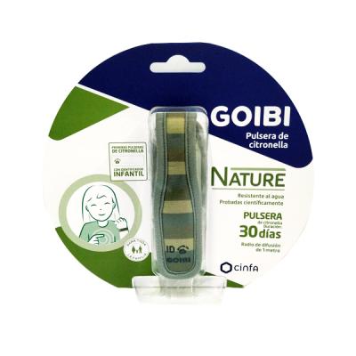 GOIBI PULSERA DE CITRONELLA NATURE (PULSERA RAYAS)