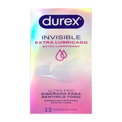 INVISIBLE EXTRA LUBRICADO (12 PRESERVATIVOS) 