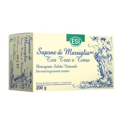 JABÓN DE MARSELLA PASTILLA ÁRBOL DE TÉ-TOMILLO (200G)