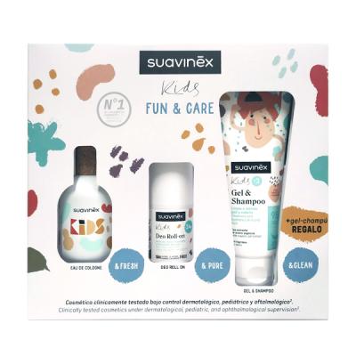 KID SET FUN&CARE DESODORANTE (50ML) + COLONIA (100ML) + REGALO GEL CHAMPÚ (200ML)!