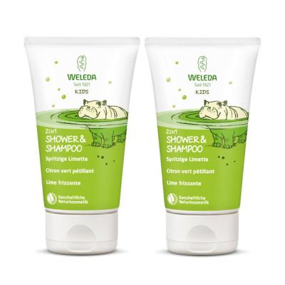 KIDS Champú y Gel 2 en 1 Lima PACK  (150ML X 2 UNIDADES)