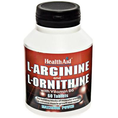 L-Arginina y L-Ornitina + Vit.B6 (60comp)