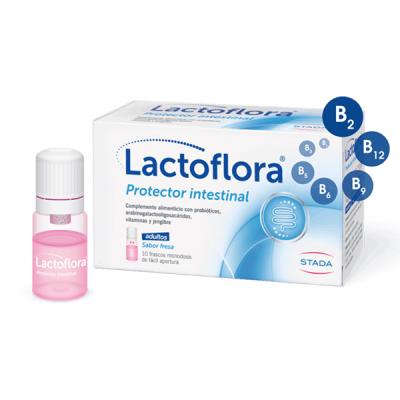 LACTOFLORA ADULTOS PROTECTOR INTESTINAL (10 FRASCOS)