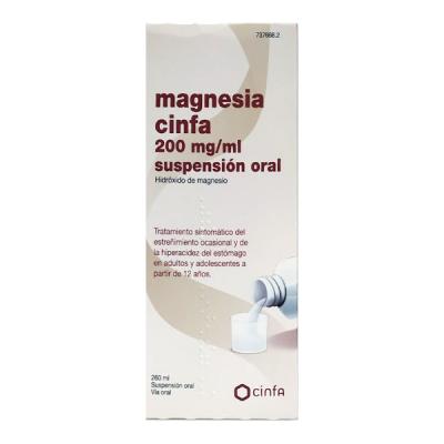 MAGNESIA CINFA 200mg/ml SUSPENSION ORAL (260ml)