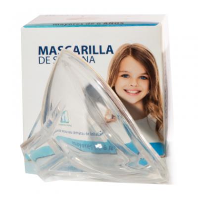 MASCARILLA DE SILICONA PEDIATRICS SALUD MAYORES DE 6 AÑOS (KRT-R-L)