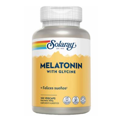 MELATONIN + GYICINE  (100 VEG.CAPSULAS)