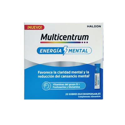 MULTICENTRUM ENERGIA MENTAL (20 SOBRES BUCODISPENSABLES)
