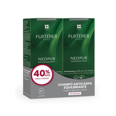 NEOPUR PACK Champú Anticaspa cabello graso (150ML X 2 UNIDADES)