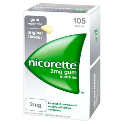 NICORETTE 2mg CHICLES MEDICAMENTOSOS 