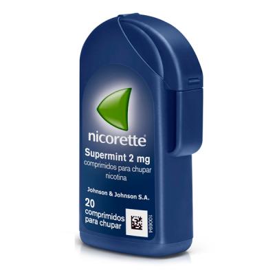 NICORETTE SUPERMINT 2mg (20 COMPRIMIDOS PARA CHUPAR EFG)