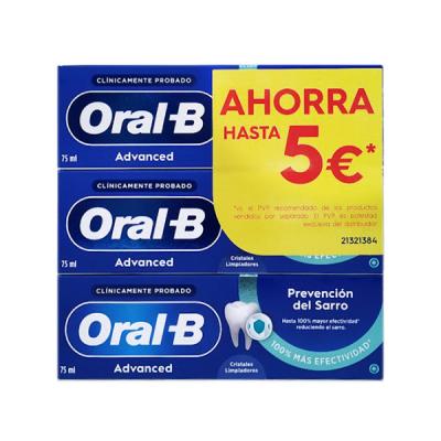 PACK AHORRO ADVANCED PASTA DENTAL (3 UNIDADES x 75ML)