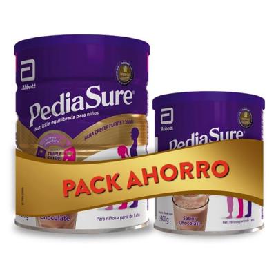 PACK AHORRO PEDIASURE CHOCOLATE (850G + 400G)