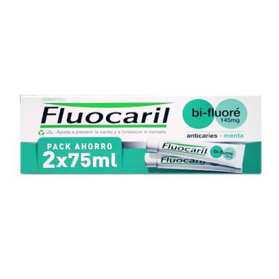 PACK BI-FLUORÉ 145MG PASTA DENTAL SABOR MENTA  (2 UNIDADES X 75ML) 	