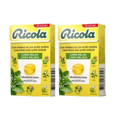 PACK CARAMELOS LIMÓN-MELISA SIN ÁZUCAR (2 UNIDADES X 50G)