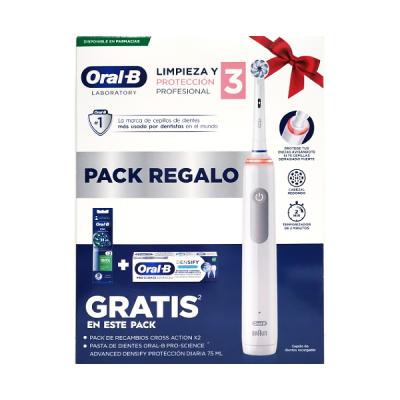 PACK CEPILLO DENTAL LIMPIEZA Y PROTECCION PRO 3 + PASTA DENTAL DENSIFY + RECAMBIOS GRATIS!