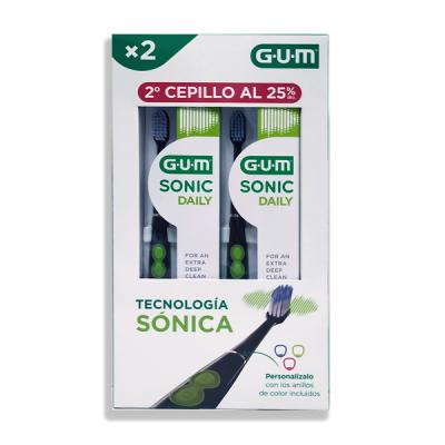 PACK CEPILLO SONIC DAILY COLOR NEGRO (2 UNIDADES)