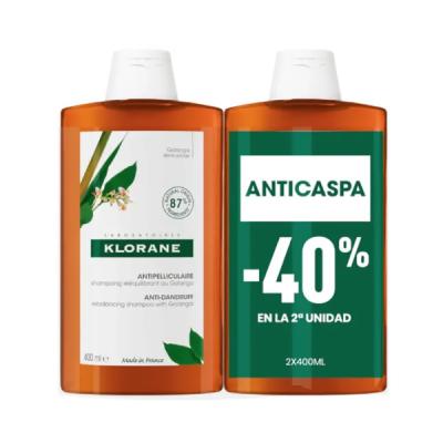PACK CHAMPÚ ANTICASPA GALANGA (2X400ML)