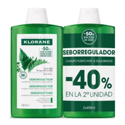 PACK CHAMPU SEBOREGULADOR ORTIGA (2 UNIDADES X 400ML)