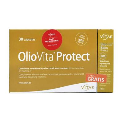 PACK DUPLO OLIOVITA PROTECT (2 UNIDADES X 30 CÁPSULAS) + LABIAL (10ML) GRATIS!