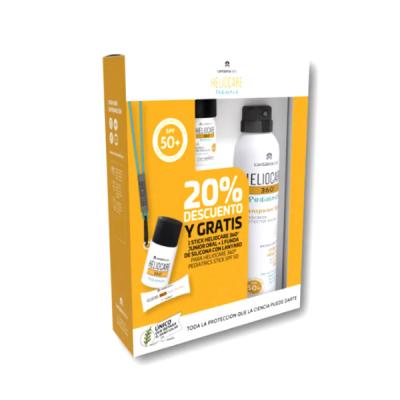 PACK HELIOCARE 360º PEDIATRICS SPRAY TRANSPARENTE + STICK